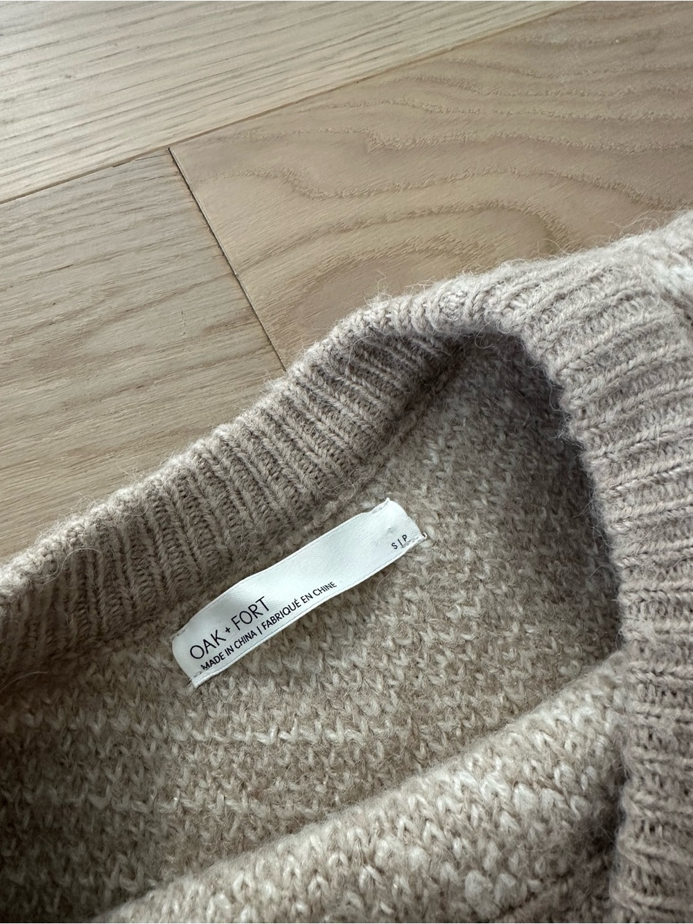 Oversized Oak + Fort Crew Neck Knit Sweater - Picture 2 of 3